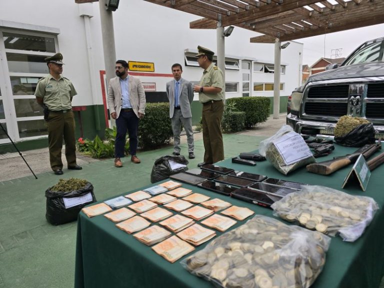 Golpe al narcotráfico: OS7 desarticuló organización con alto poder de fuego que operaba en La Serena y Vicuña