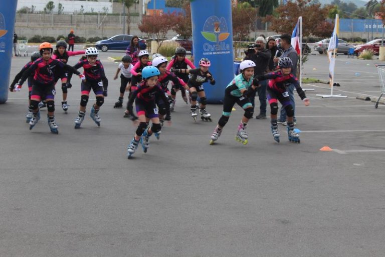Con gran participación se realizó el torneo de Patín Carrera en Ovalle