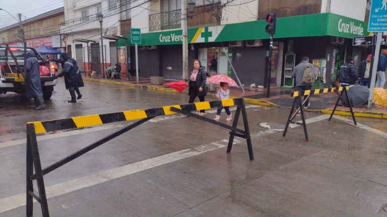 De manera preventiva cierran al tránsito vehicular la intersección de calles Benavente y Tocopilla en Ovalle