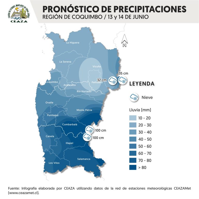 Este jueves y viernes vuelve la lluvia a Ovalle: se esperan 40 milímetros