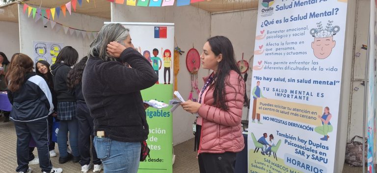 Ovalle conmemorará el Día Mundial de la Salud Mental con una feria en la Plaza de Armas