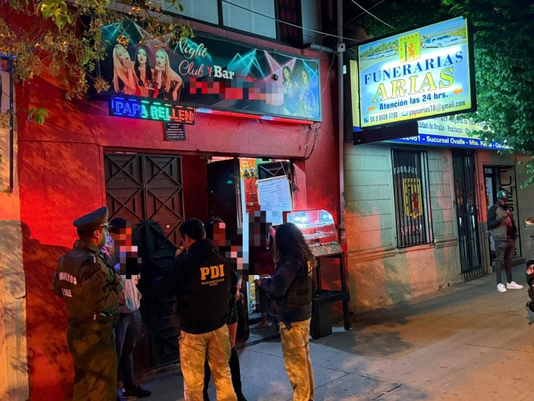 Intervención policial en locales nocturnos de Ovalle deja detenidos, sumarios sanitarios e infracciones