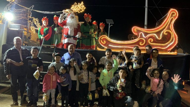 Más de 200 kilómetros recorrerá el trineo navideño en Río Hurtado