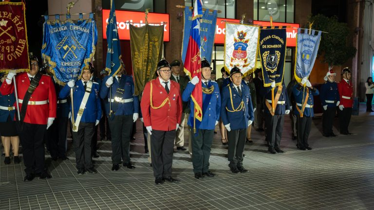 Bomberos de Ovalle celebró su aniversario 132 con emotiva ceremonia y reconocimientos