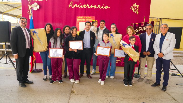 Escuela Bernardo O’Higgins conmemora su aniversario N° 62