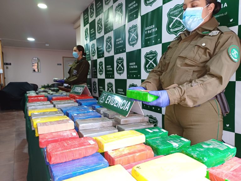 Más de 100 kilos de marihuana y cocaína incauta personal policial de Pichidangui