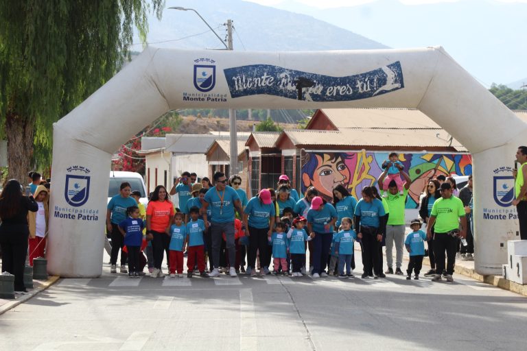 Monte Patria cerró mes de la actividad física con corrida por la sana convivencia escolar 5K