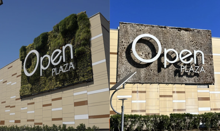 Lectores llaman la atención sobre el estado del Jardín Vertical del mall Open Plaza Ovalle
