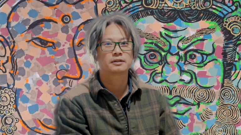 Artista chino HuRan presenta su obra «Revisionismo» en Ovalle