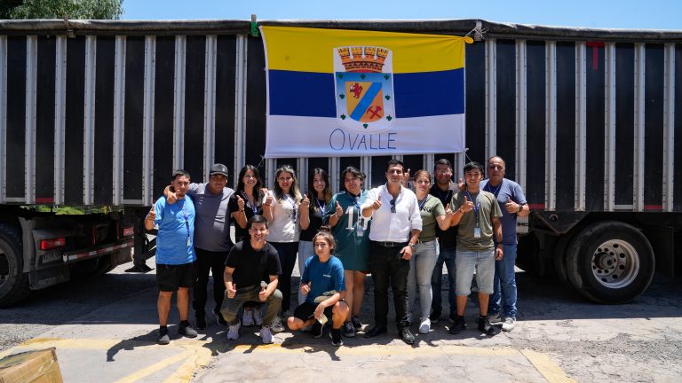 Ovalle envía más de 70 toneladas de ayuda solidaria a las regiones de Ñuble y Biobío