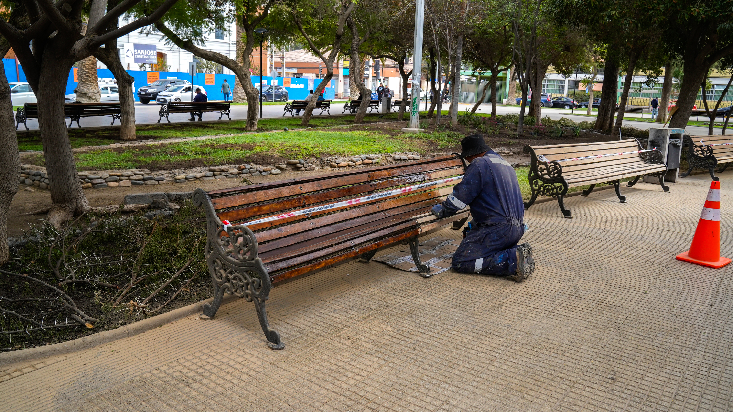 Ovalle embellece «la plaza más linda de Chile»: Municipio ejecuta plan maestro de remozamiento